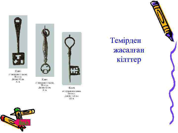Темірден жасалған кілттер Back 