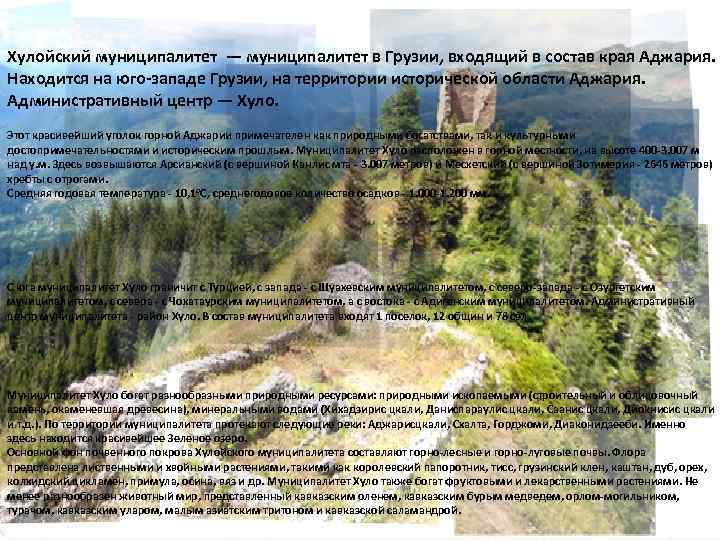 Хулойский муниципалитет — муниципалитет в Грузии, входящий в состав края Аджария. Находится на юго-западе