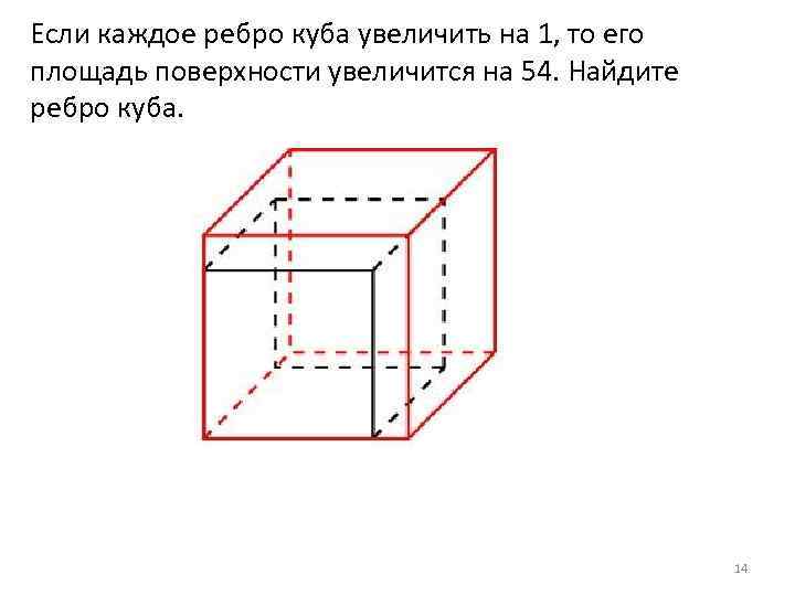 Во сколько увеличить ребра куба