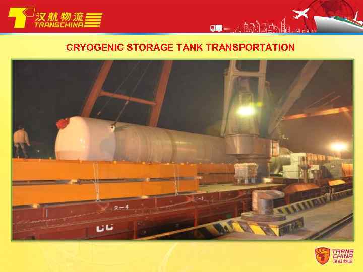 CRYOGENIC STORAGE TANK TRANSPORTATION 