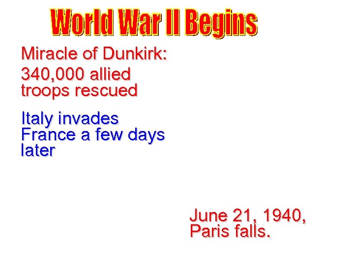Miracle of Dunkirk: 340, 000 allied troops rescued Italy invades France a few days