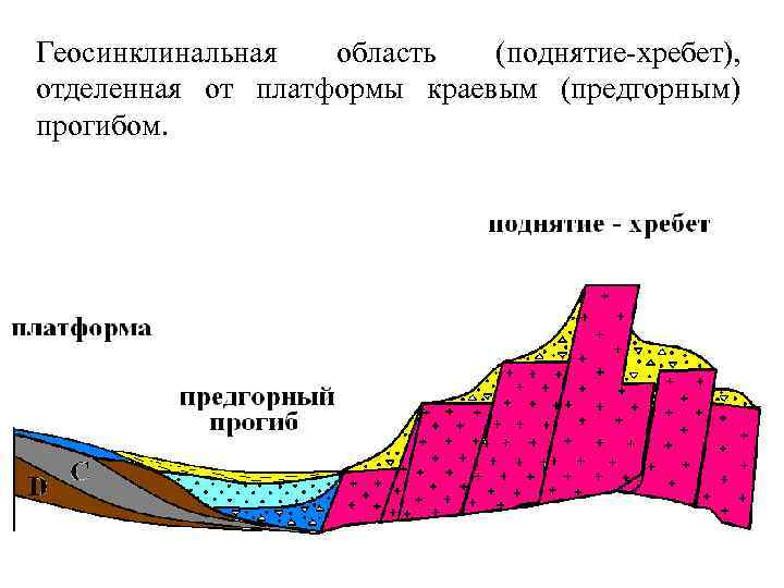 В основании которых залегает древняя платформа. Предгорный краевой прогиб. Геосинклинальный прогиб. Строение геосинклиналей. Краевой прогиб Геология.