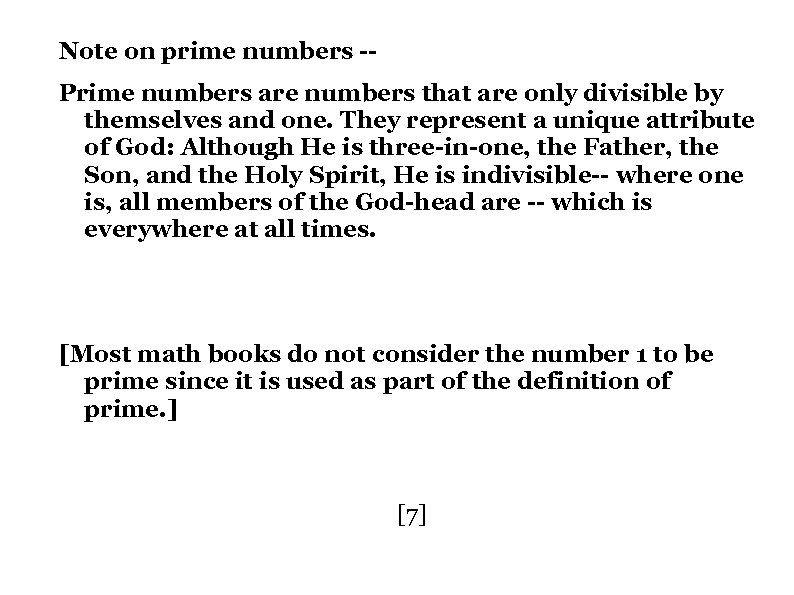Note on prime numbers -Prime numbers are numbers that are only divisible by themselves