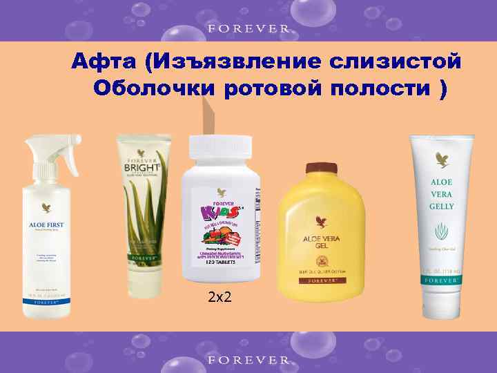 Афта (Изъязвление слизистой Оболочки ротовой полости ) 2 x 2 