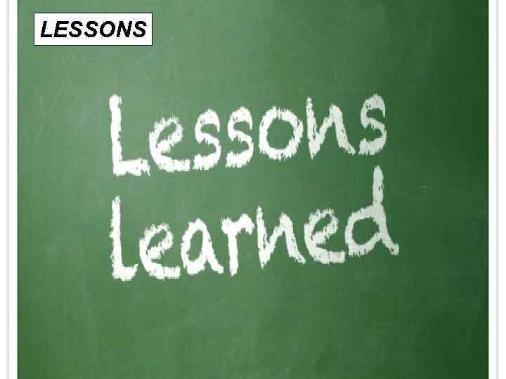 LESSONS 