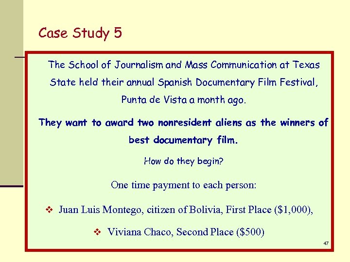 Case Study 5 The School of Journalism and Mass Communication at Texas State held