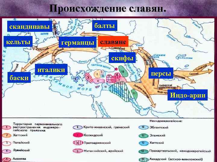 Происхождение славян. балты скандинавы кельты германцы славяне скифы италики баски персы Индо-арии 