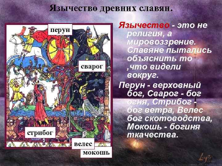 Язычество древних славян. перун сварог стрибог велес мокошь Язычество - это не Язычество религия,