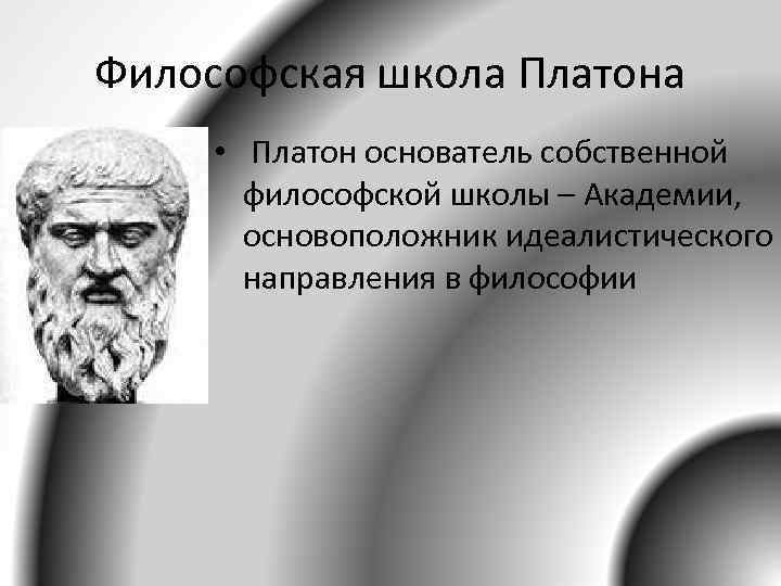 Платон считается основоположником этики