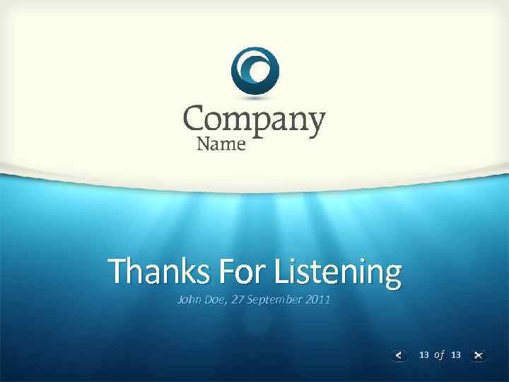 Thanks For Listening John Doe, 27 September 2011 13 of 13 