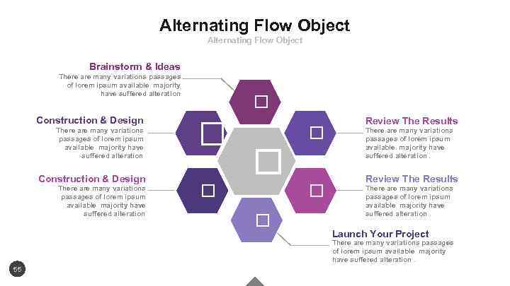 Alternating Flow Object Brainstorm & Ideas There are many variations passages of lorem ipsum