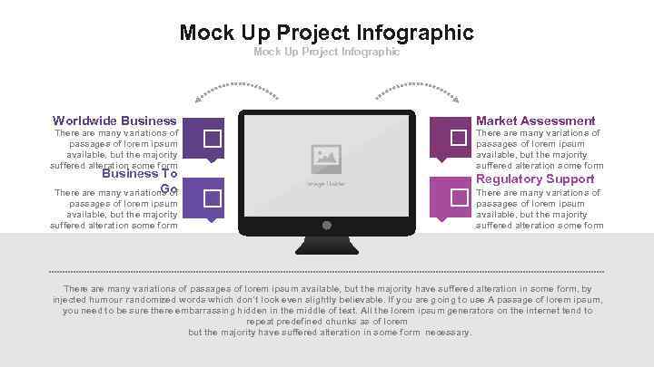 Mock Up Project Infographic Worldwide Business There are many variations of passages of lorem