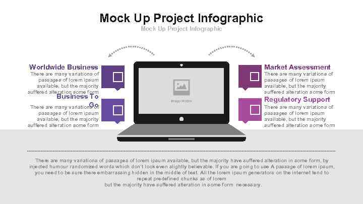 Mock Up Project Infographic Worldwide Business There are many variations of passages of lorem