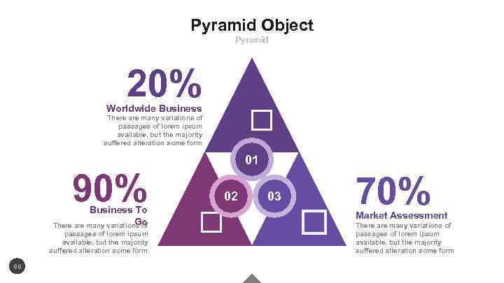Pyramid Object Pyramid 20% Worldwide Business There are many variations of passages of lorem