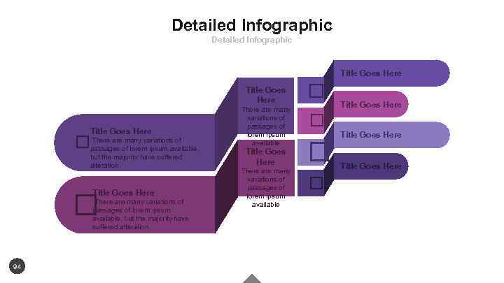Detailed Infographic Title Goes Here There are many variations of passages of lorem ipsum