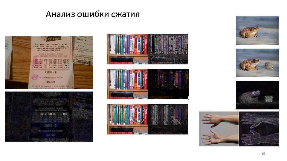 Анализ ошибки сжатия 19 