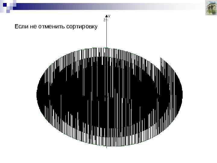 Если не отменить сортировку 