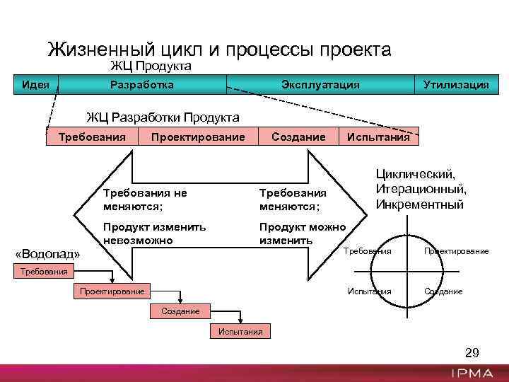 Жизненный цикл профессии. Цикл разработки продукта. Инкрементный жизненный цикл проекта. Жизненный цикл процесса.