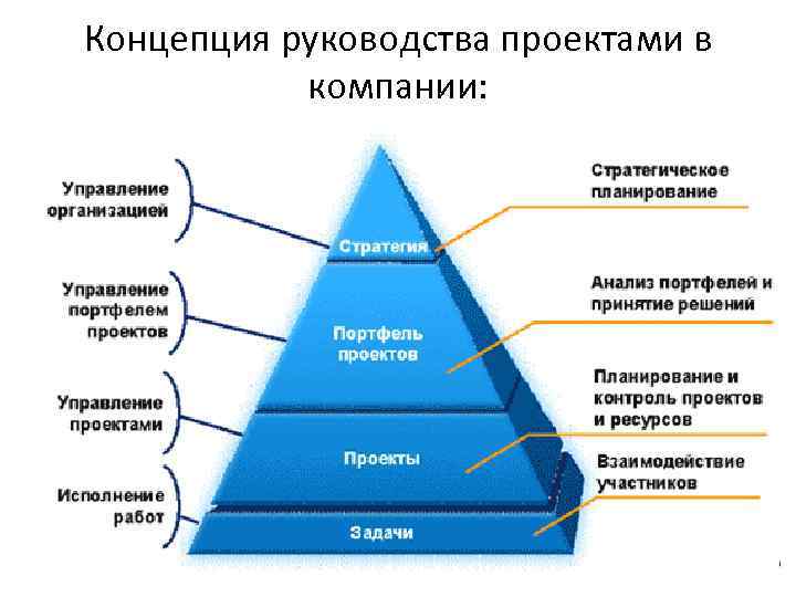 Концепция руководства проектами в компании: 