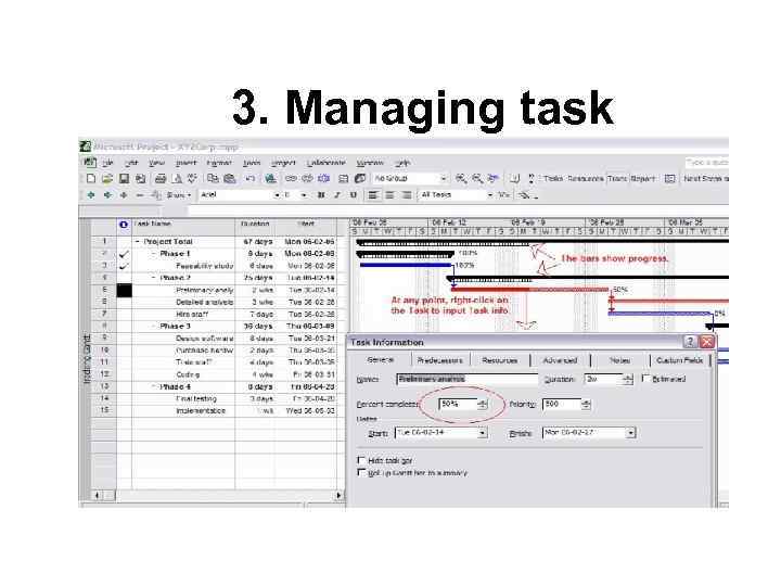 3. Managing task 