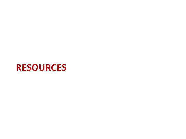 RESOURCES 