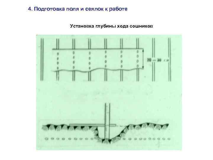 Схема движения сеялки по полю