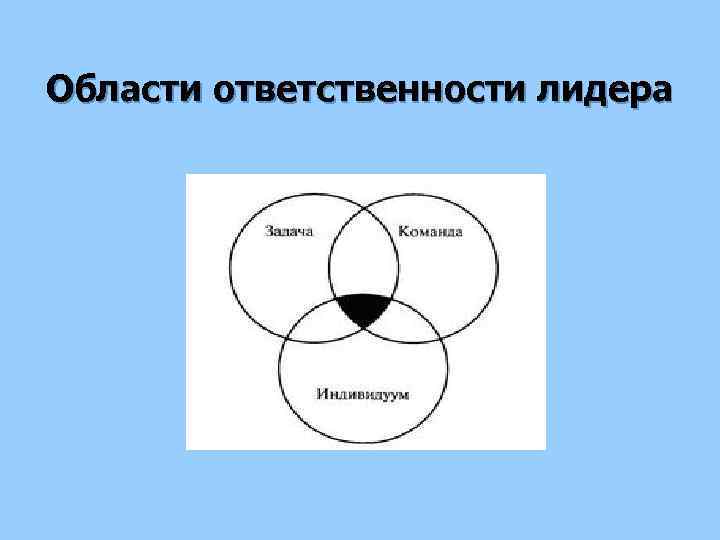 Области ответственности лидера 