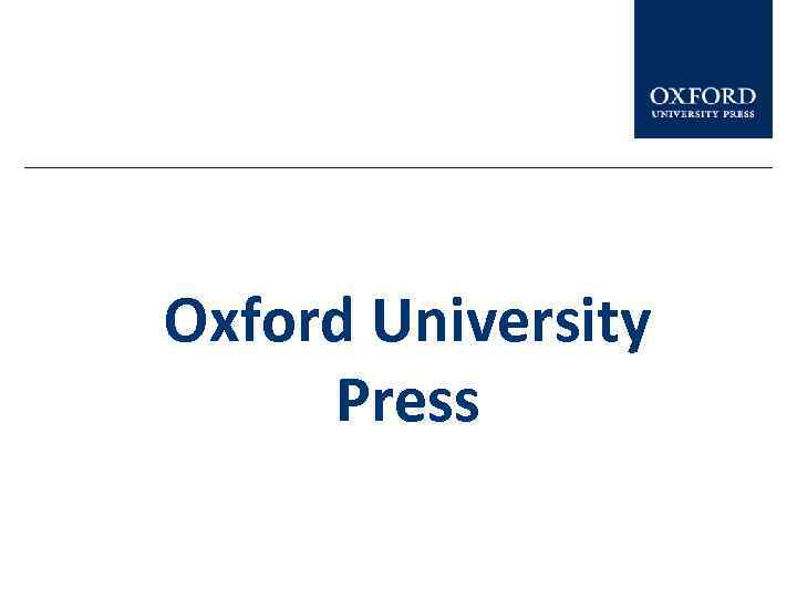 Oxford University Press 