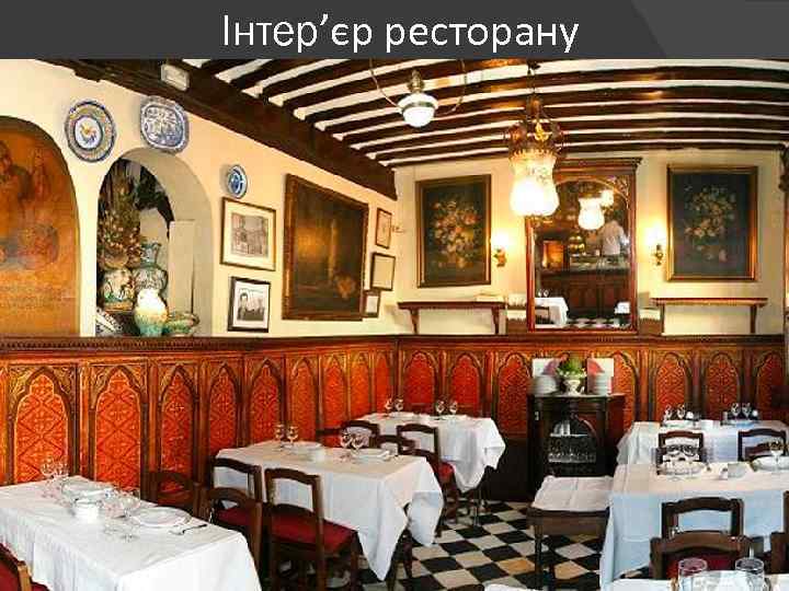 Інтер’єр ресторану 