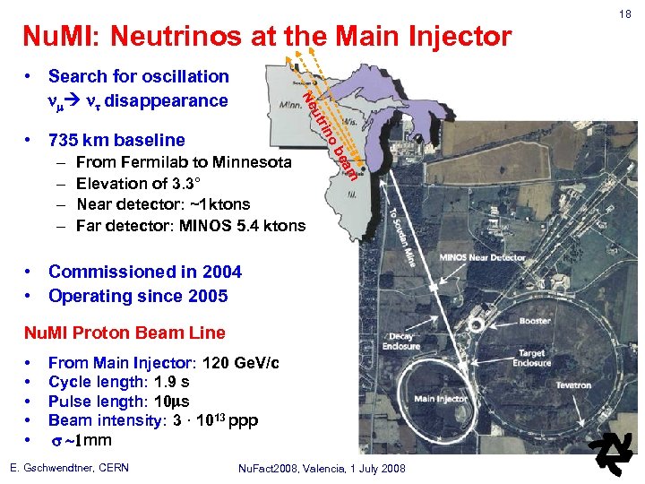 Nu. MI: Neutrinos at the Main Injector ino utr Ne • Search for oscillation