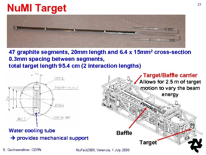 Nu. MI Target 21 47 graphite segments, 20 mm length and 6. 4 x