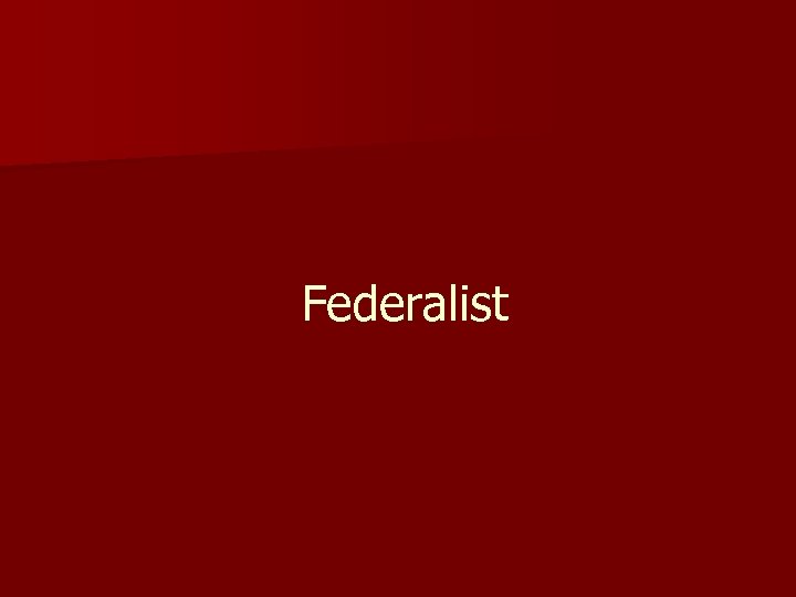 Federalist 