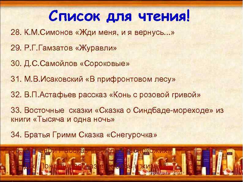 Список для чтения! 28. К. М. Симонов «Жди меня, и я вернусь. . .