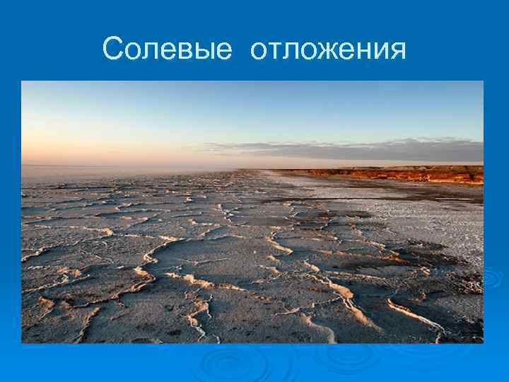 Солевые отложения 