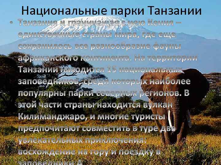Национальные парки Танзании 