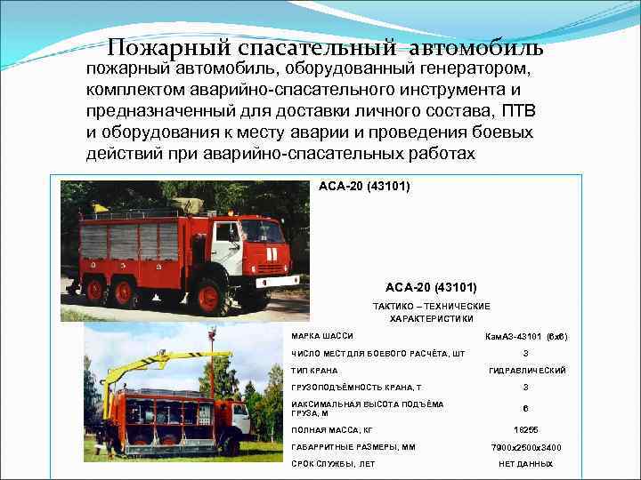 Пожарный спасательный автомобиль пожарный автомобиль, оборудованный генератором, комплектом аварийно-спасательного инструмента и предназначенный для доставки