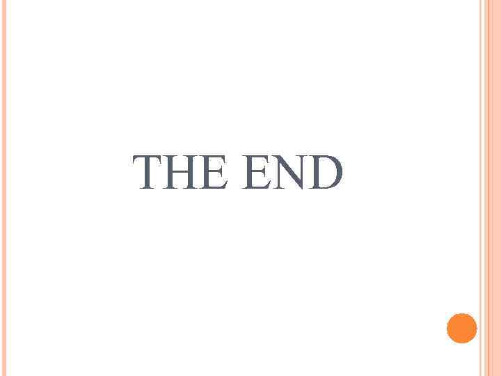 THE END 