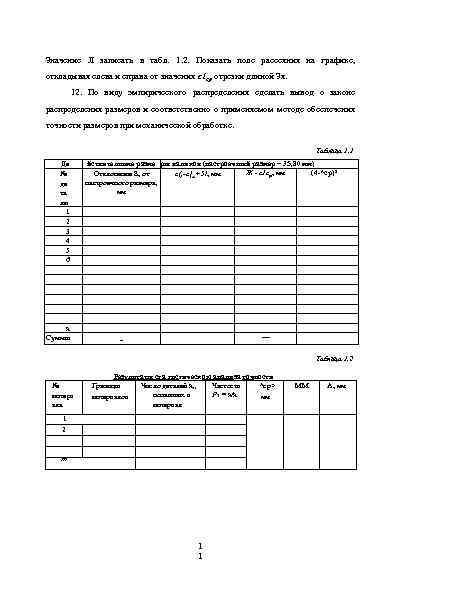 Значение Л записать в табл. 1. 2. Показать поле рассеяния на графике, откладывая слева