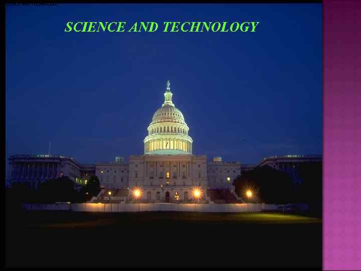 SCIENCE AND TECHNOLOGY 