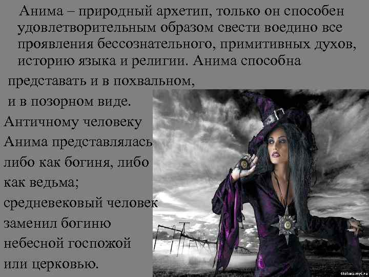 Анима – природный архетип, только он способен удовлетворительным образом свести воедино все проявления бессознательного,