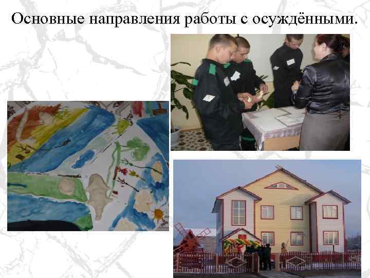 Основные направления работы с осуждёнными. 