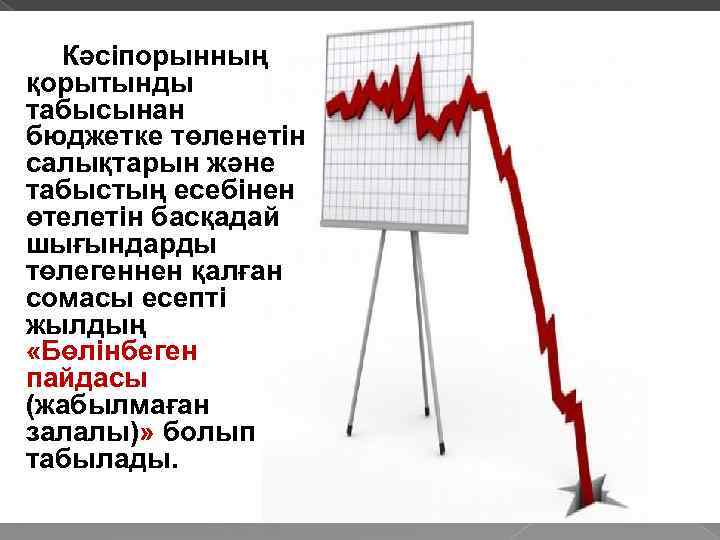 Кәсіпорынның қорытынды табысынан бюджетке төленетін салықтарын және табыстың есебінен өтелетін басқадай шығындарды төлегеннен қалған