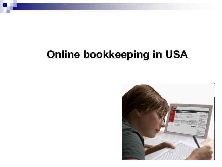 Online bookkeeping in USA 