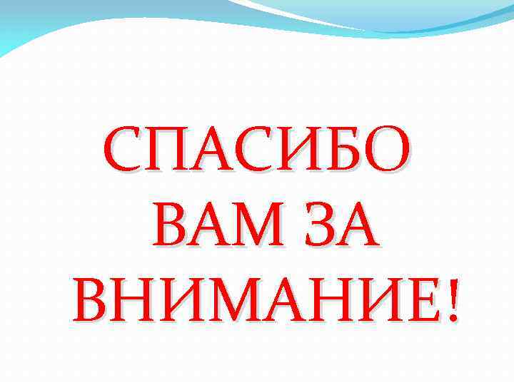 СПАСИБО ВАМ ЗА ВНИМАНИЕ! 
