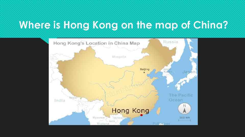 Where is Hong Kong on the map of China? 