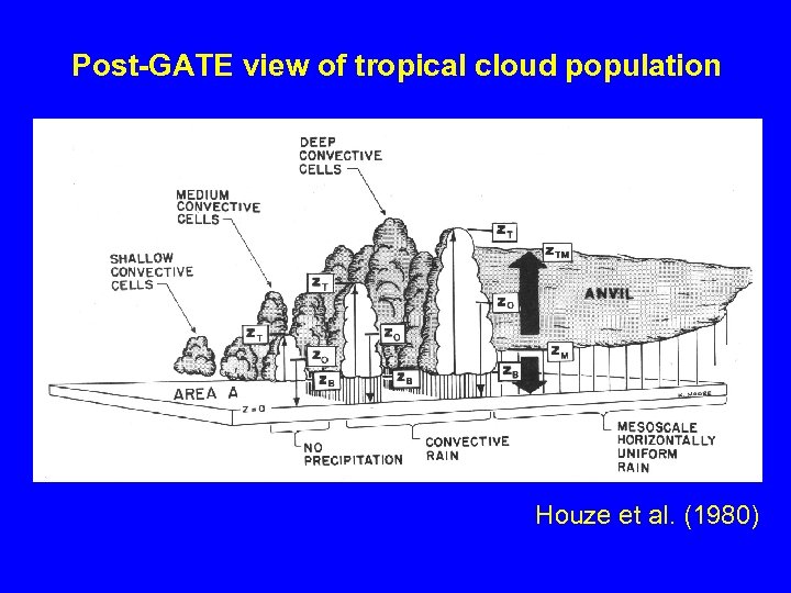 Post-GATE view of tropical cloud population Houze et al. (1980) 