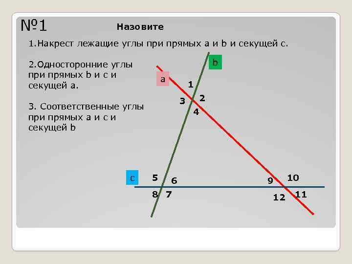 Два накрест лежащих угла