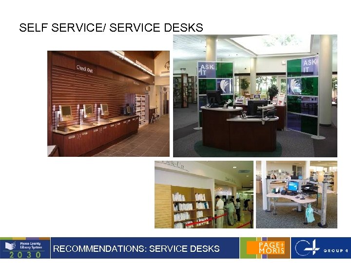 SELF SERVICE/ SERVICE DESKS RECOMMENDATIONS: SERVICE DESKS 12 