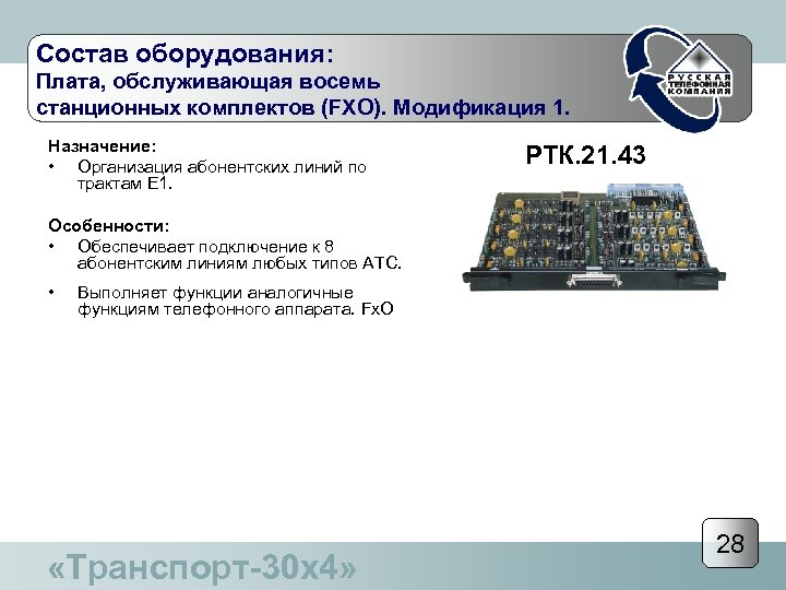 Состав оборудования. Состав аппаратуры. Организация абонентского комплекта. Состав оборудования на предприятии.