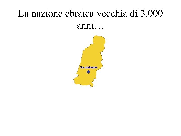 La nazione ebraica vecchia di 3. 000 anni… Gerusalemme 